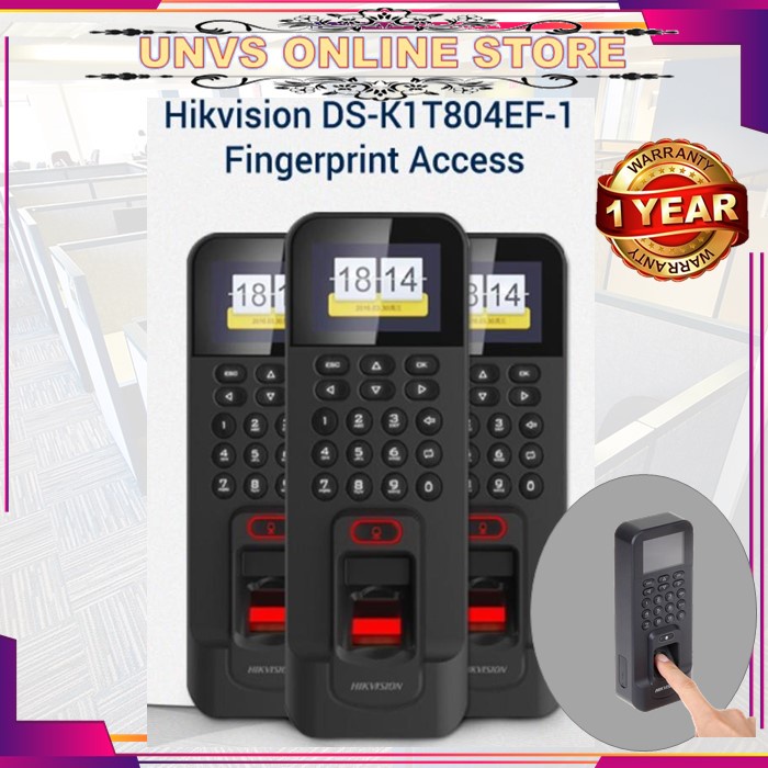 Hikvision Fingerprint with adaptor & Card Time Attendance & Door Access