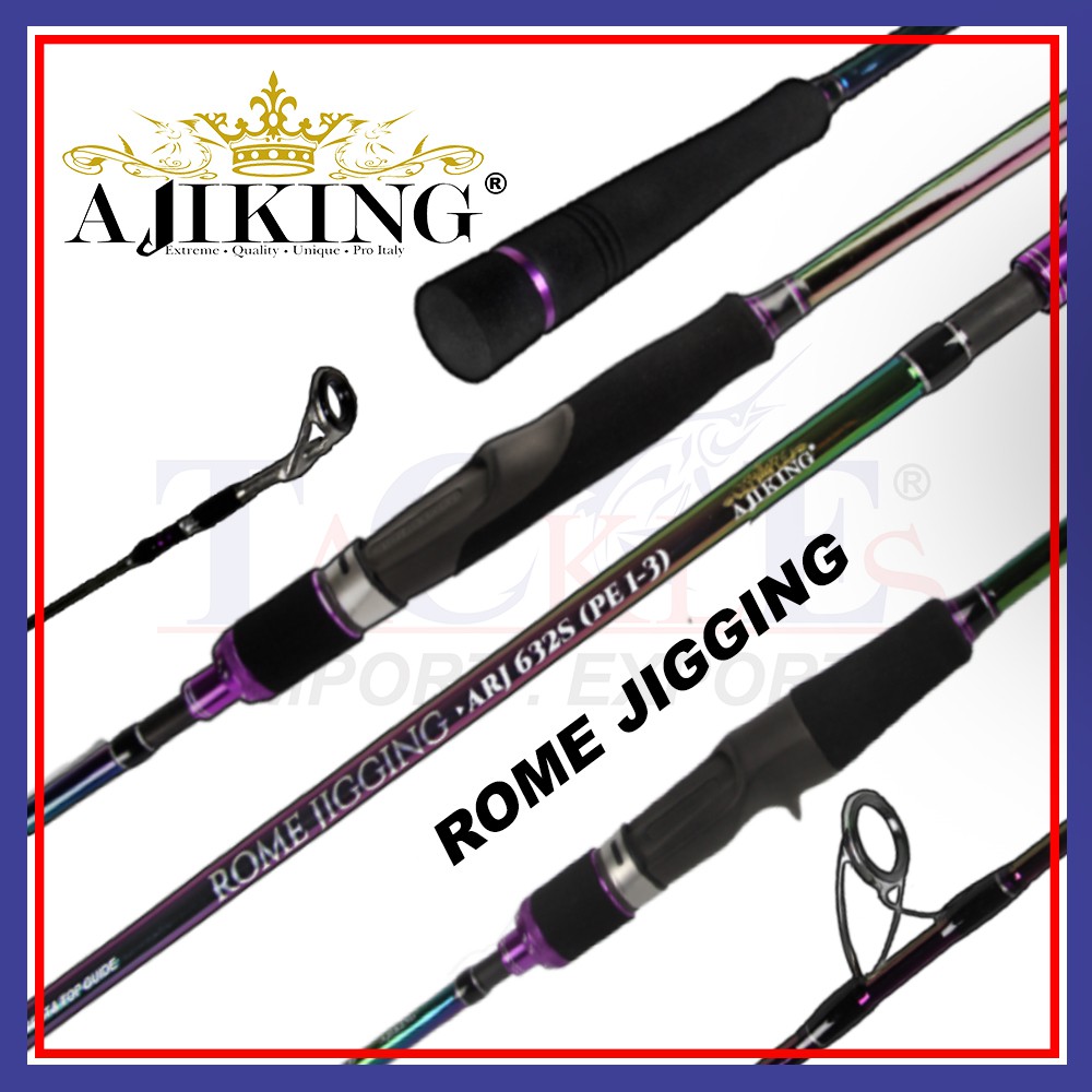 6'0ft-6'3ft) Ajiking Rome Jigging Spinning BaitCasting Fishing Rod  Saltwater Rod Max Drag 8kg-12kg Bottom Jigging