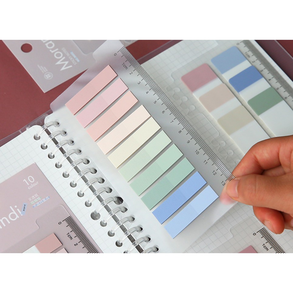 Retro Morandi Sticky Note 200pcs Colorful Memo Pad Lable Sticker ...