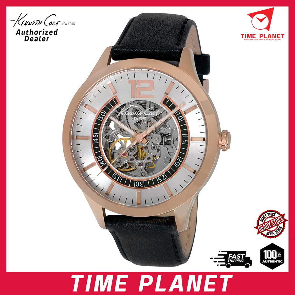 Cole New York Automatic Black Leather Men