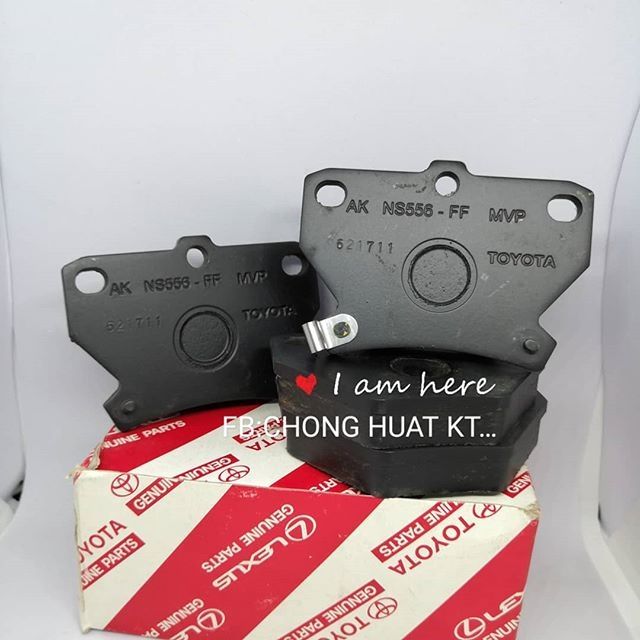ORIGINAL TOYOTA REAR DISC BRAKE PAD VIOS NCP42 ALTIS ZZE122 Shopee