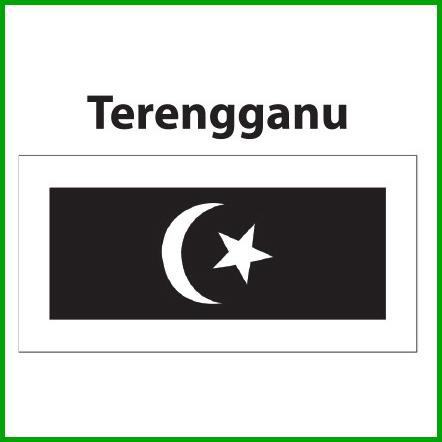 Terengganu Flag 2x4ft, Bendera Terengganu 2x4ft, Polyester | Shopee ...