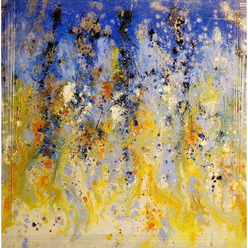 Hand painted wall oil painting on canvas (abstract) Shopee Malaysia