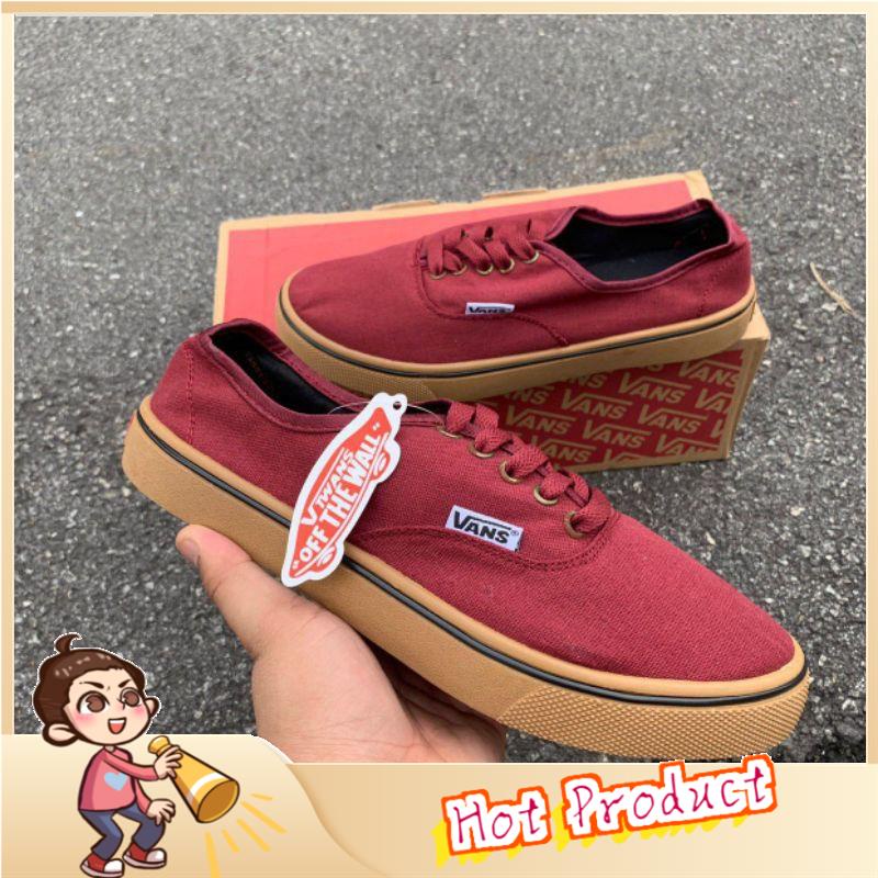 Kasut vans maroon hot sale