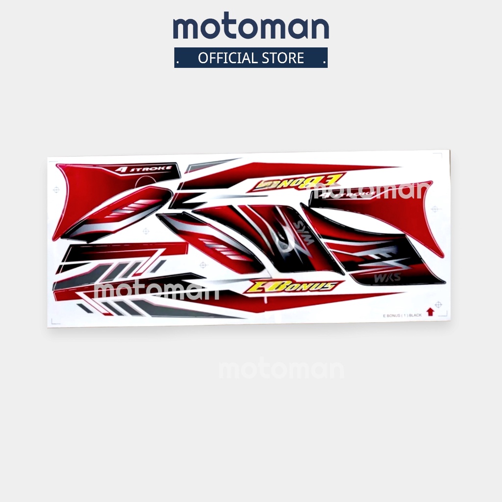 Sym Bonus 110cc Ads SYM E Bonus 110 (1) Sticker Full Body Cover