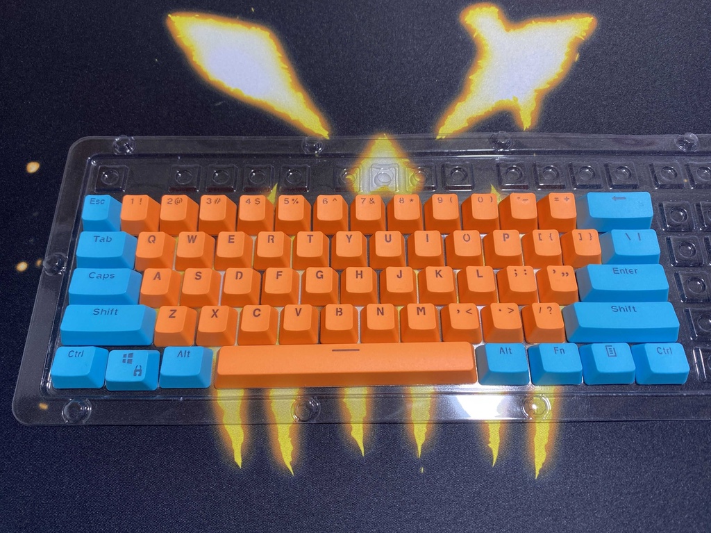 RK 61 Keycaps PBT Material OEM profile Backlit Two-Color Mechanical ...