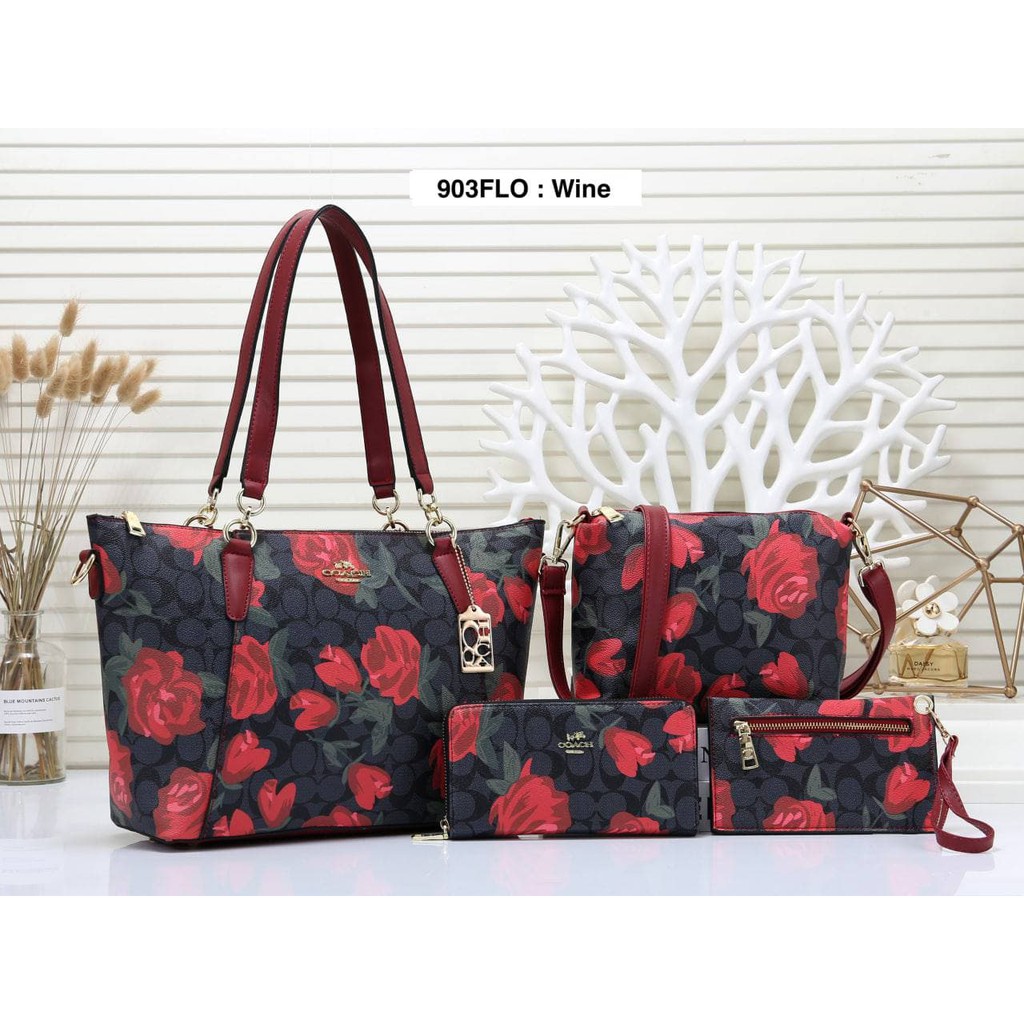 Coach on sale handbag flower