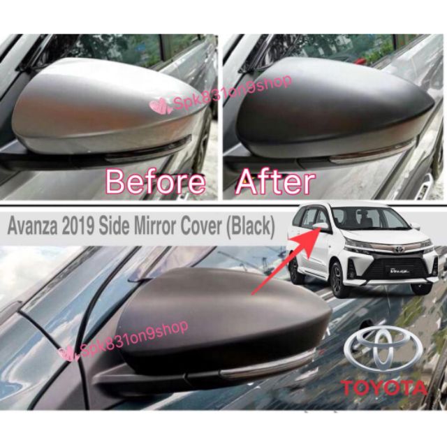 Toyota Avanza 20192021 Side Mirror Cover Shopee Malaysia