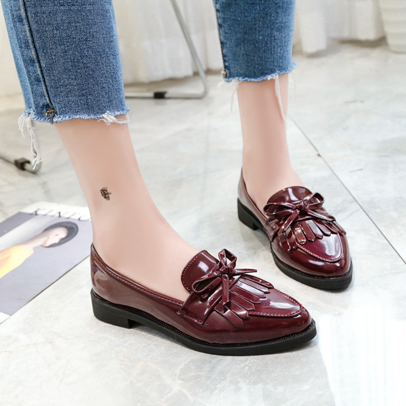 Patent leather cheap shoes ladies