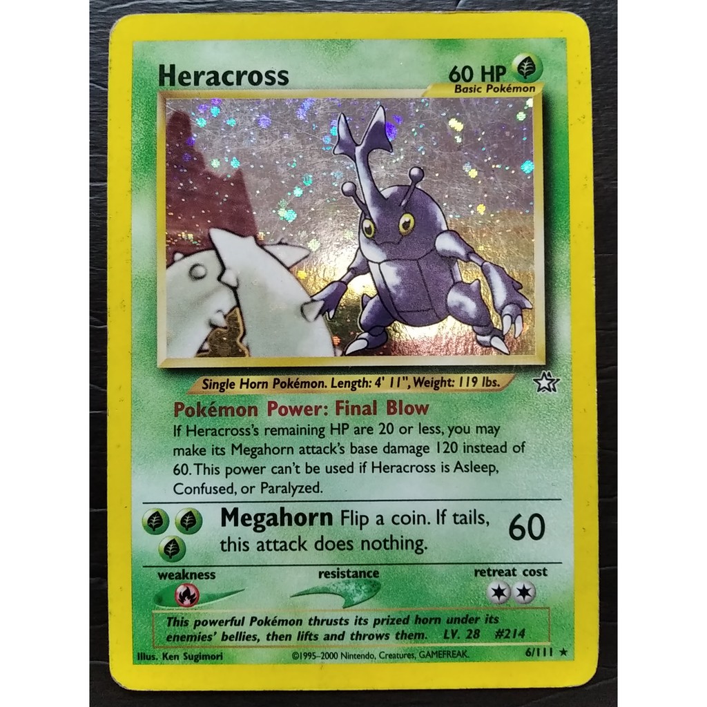 2024 Pokemon Heracross 6/111 Neo Genesis