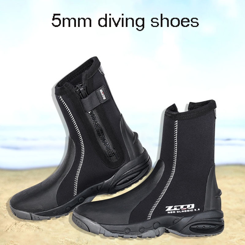 New 5mm diving shoes diving boots beach shoes outdoor countercurrent