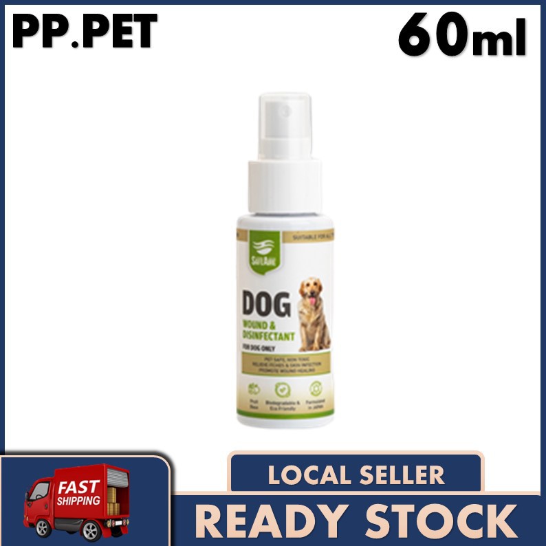 SafeAire Wound & Disinfectant Spray Suitable For All Breed Dog 60ML