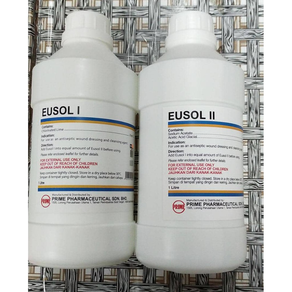 EUSOL SOLUTION I & II 1LIT | Shopee Malaysia