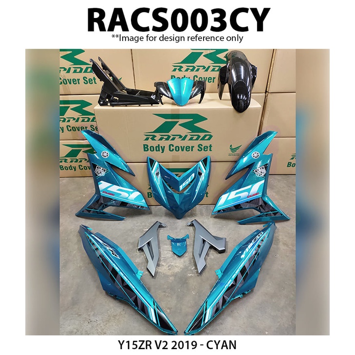 Yamaha Y15 Y15ZR V2 Year 2019 Model Cover Set Sticker Tanam Rapido New ...