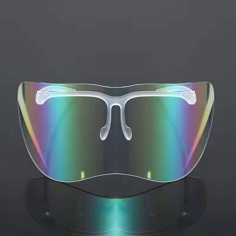 [Spot Fast Hair] Black Frame Face Mask Sunglasses Glasses Transparent