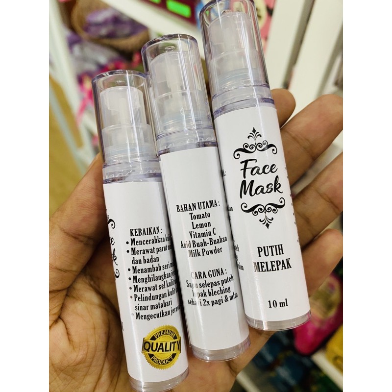 FACE MASK PUTIH MELEPAK | Shopee Malaysia