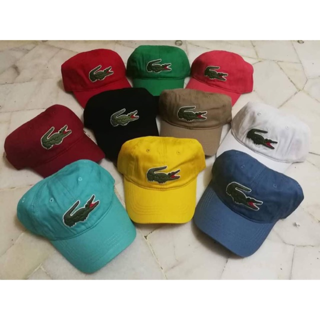 Lacoste big hot sale logo cap