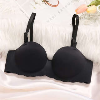Cute Byte Women Bra Sexy Push Up Bras Female Lingerie Wireless Seamless  Underwear A/B Cup Solid Color Invisible Bralette Strap Removable