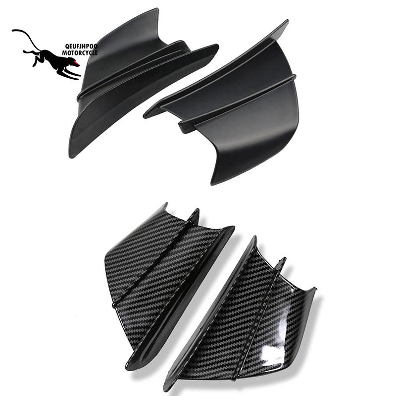 Motorcycle Deflector Motorcycle Side Downforce Fairing Side Winglet Aerodynamic Wing Deflector Spoiler For Kawasaki Z900 2017-2019 (Color : 1