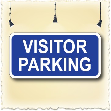 SB3522 VISITOR PARKING PP SIGN BOARD 100X200MM..WE ACCEPT CUSTOM MAKE ...
