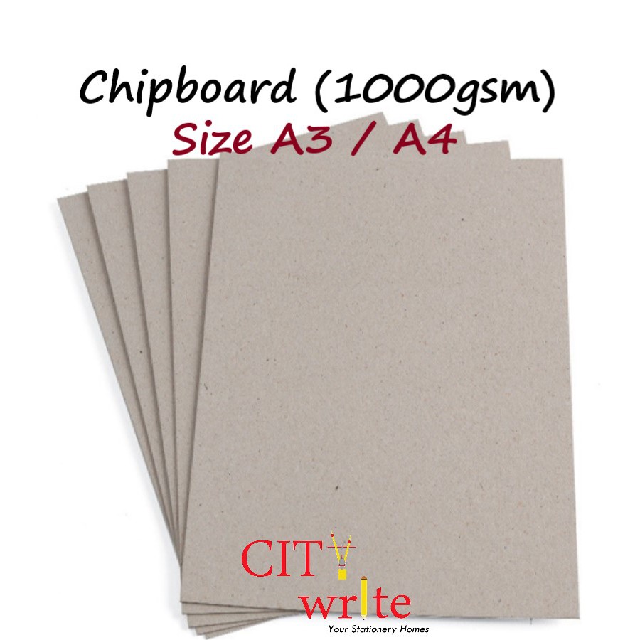 Chipboard 1000gsm / 1200gsm> Size A3 / A4 hardcover book binding