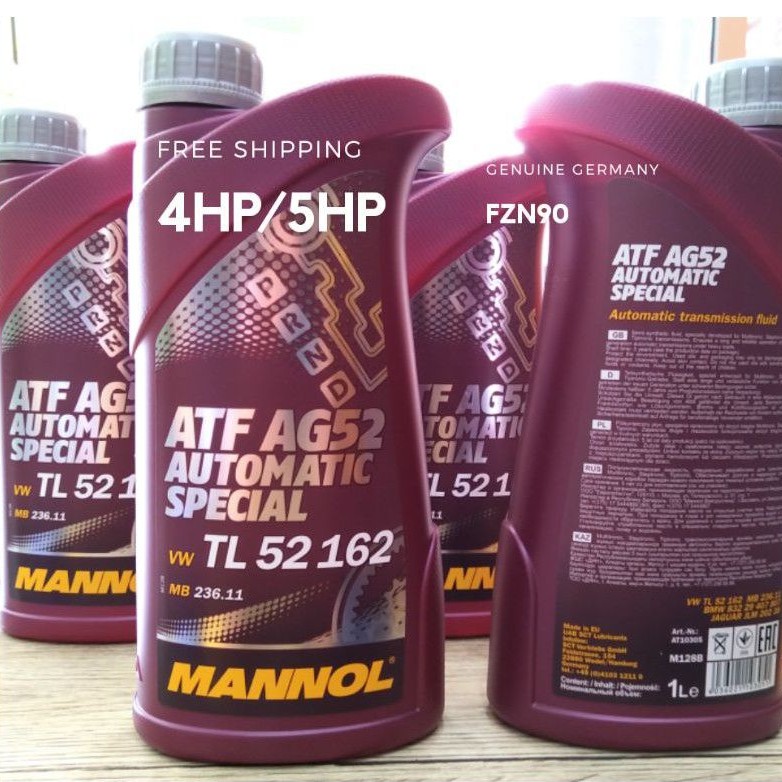 Mannol ATF AG52 SPECIAL Volkswagen Bmw Peugeot 4/5 Speed (1 L) | Shopee ...