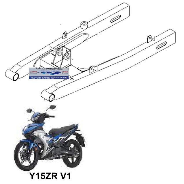 YAMAHA Y15ZR V1 REAR ARM ASSY | Shopee Malaysia