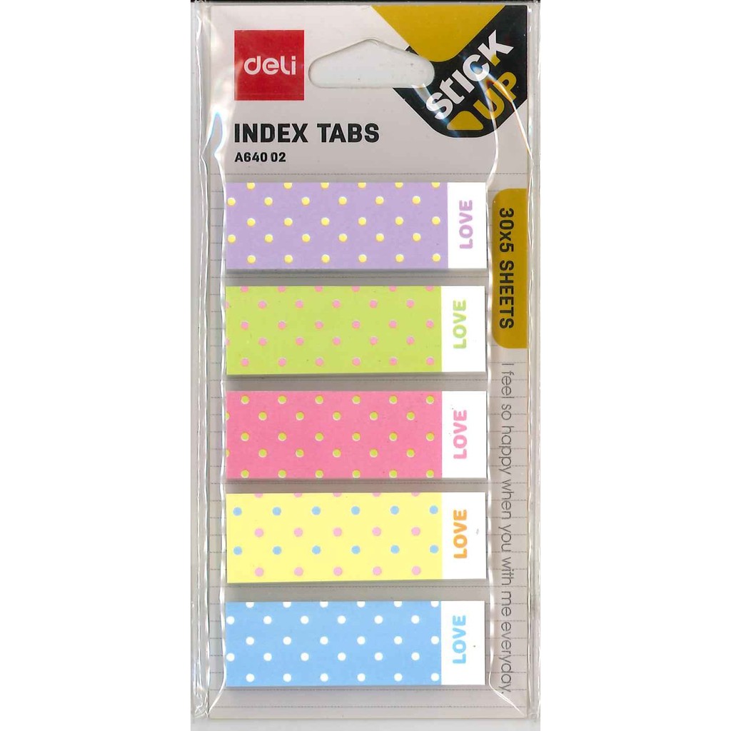 DELI A64002 INDEX TABS STICK UP Shopee Malaysia