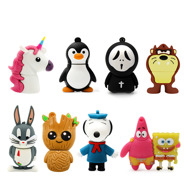 Cartoon USB Flash Drive 128GB 64GB 32GB16GB 8GB 4GB Pendrive Dog ...