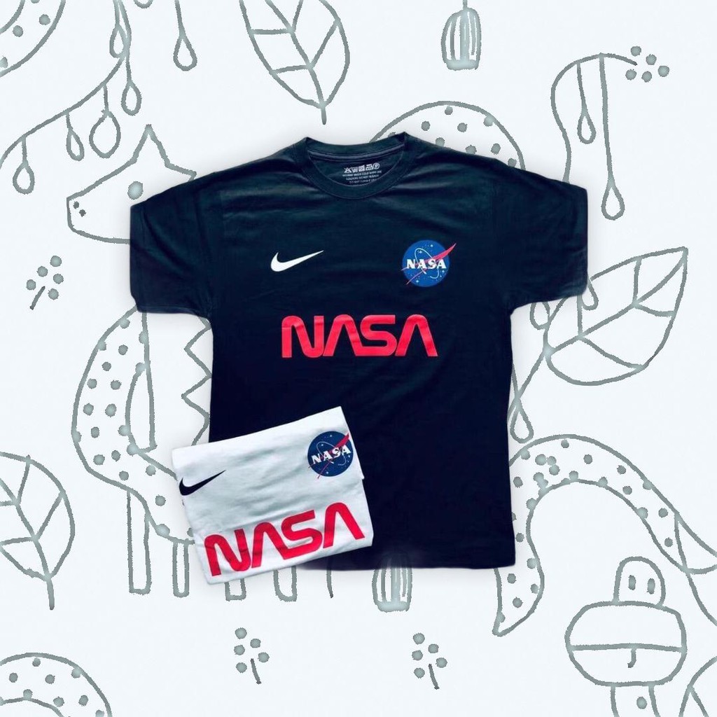 T SHIRT MEN SHIRT NIKE X NASA 100 COTTON Shopee Malaysia