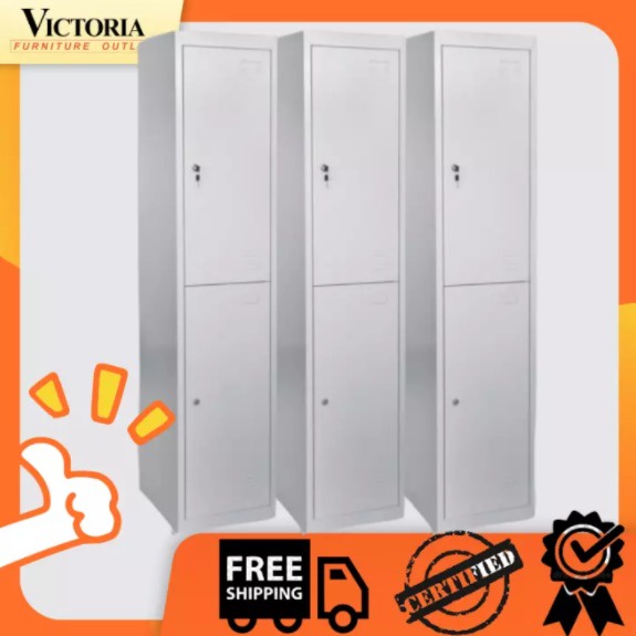 VICTORIA FURNITURE 2 CSL Compartment Steel Locker Cabinet [1 pc ONLY ...