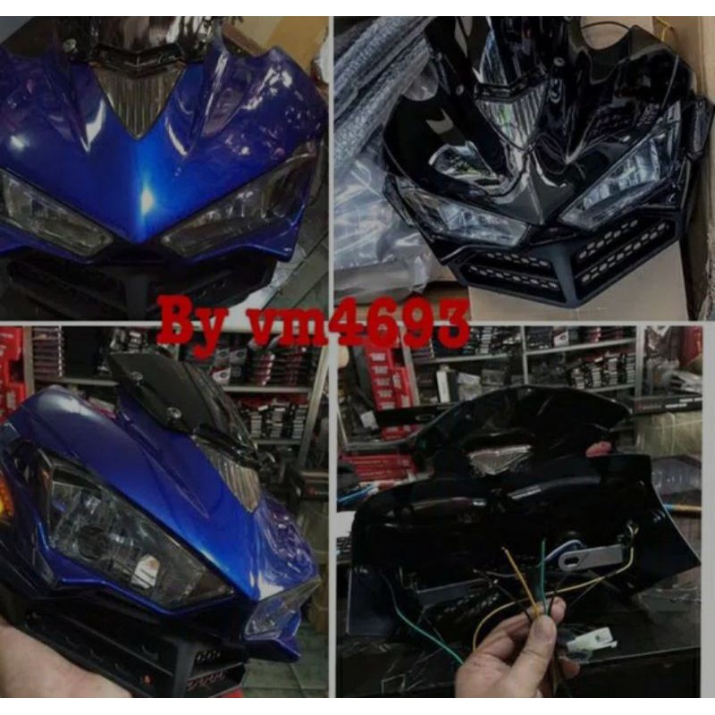 REPLIKA R25 mini replica Headlamp reflector Headlamp pnp vixion xabre ...