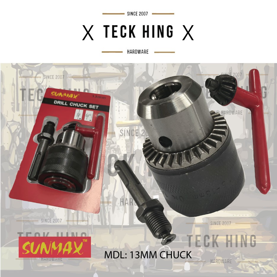 SUNMAX 13mm SDS DRILL CHUCK SET | Shopee Malaysia