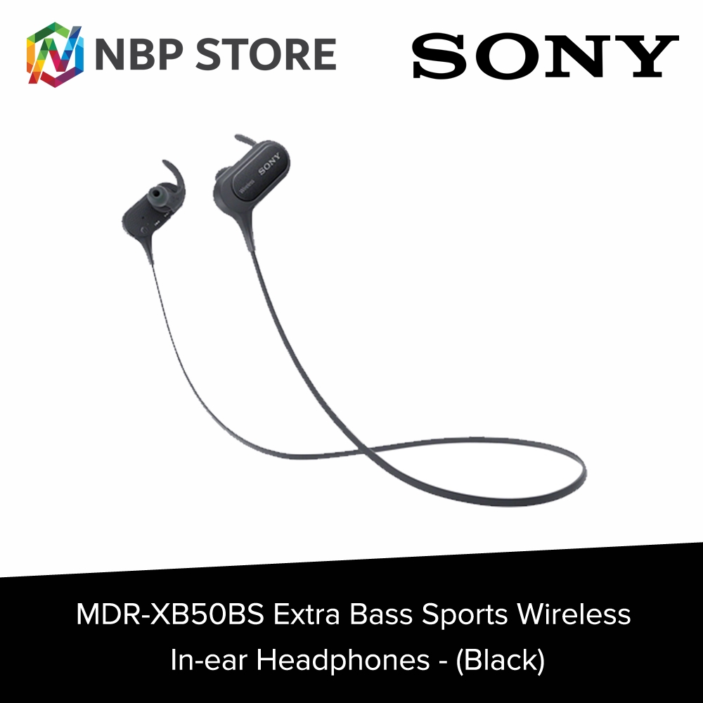 Sony XB50BS Extra Bass store Sports Wireless In Ear Headphones in Black