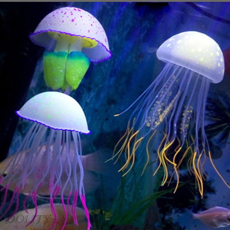 [DOLITY] Artificial Marine Ornament Aquarium Tank Decor Jellyfish 1 ...