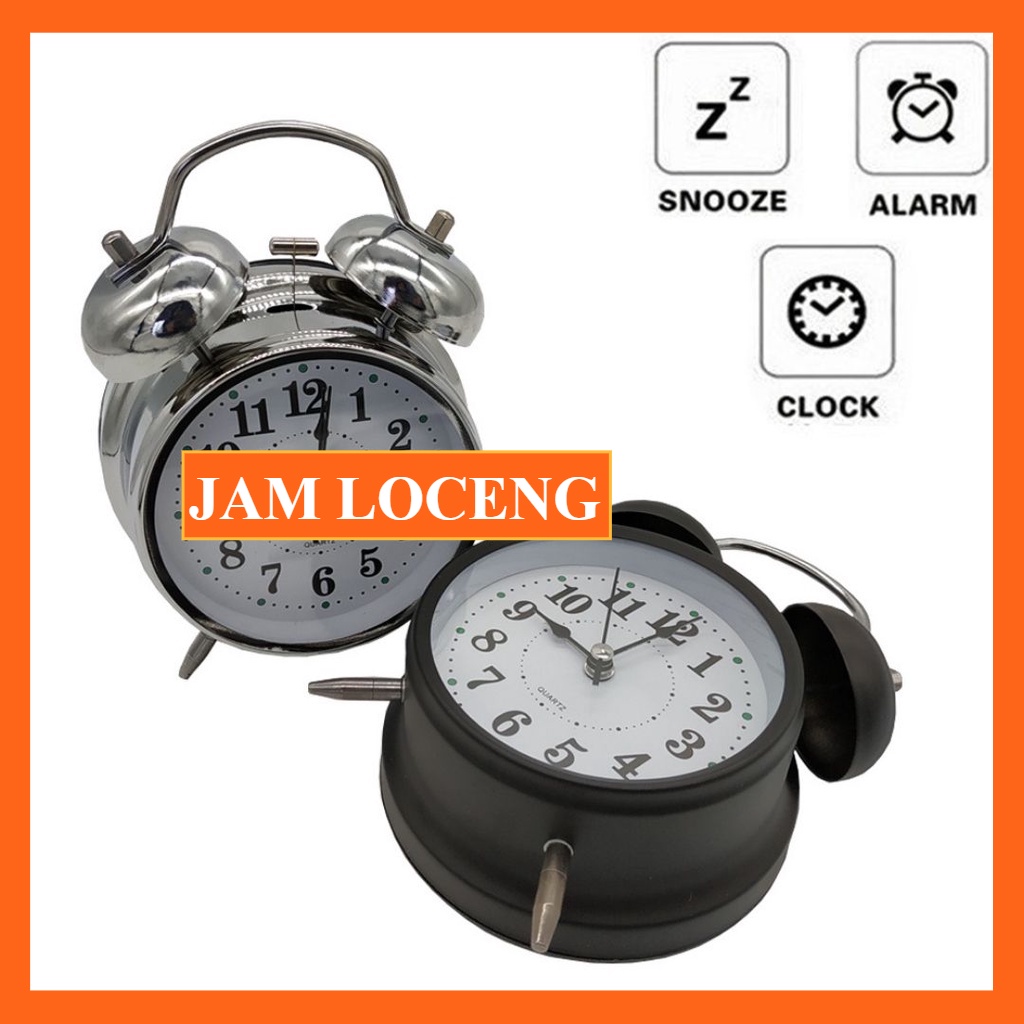 Jam Jarung Loceng Klasik Tradisional Kejut Pagi Bangun Tidur Classic