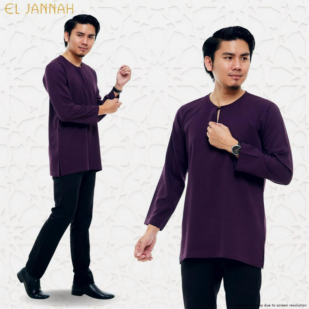 Kurta Idrees Men Lilac Red Brick Purple Pink Green Pastel Kurta Lelaki ...
