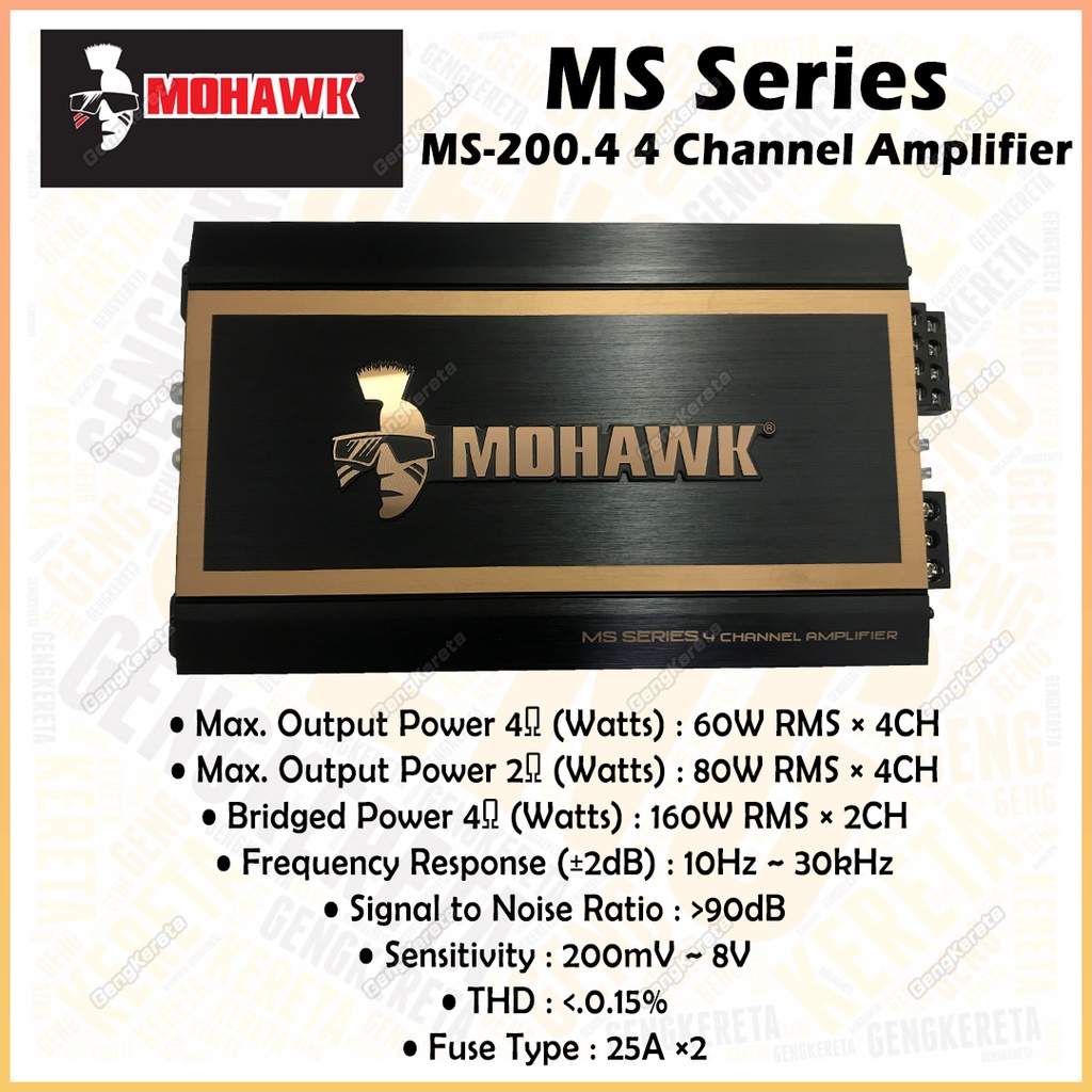 Mohawk MT Series MS Series 2 Channel / 4 Channel / Monoblock Power