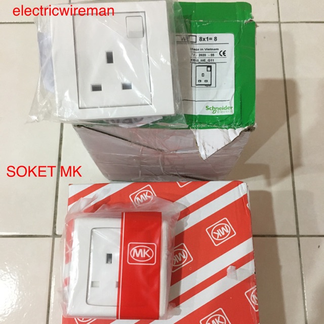 Soket Brand Mk Dan Schneider Shopee Malaysia