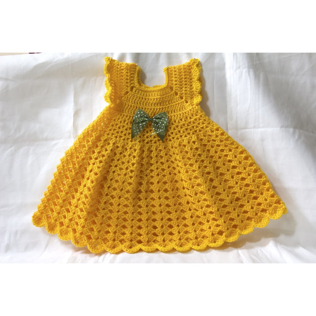 Crochet baby outlet frock online shopping