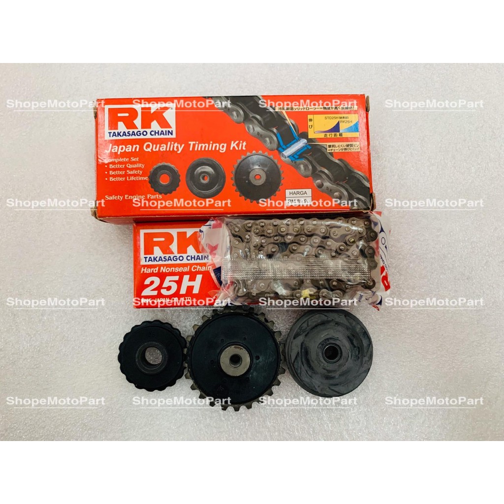 RK TIMING CHAIN SET TAIMING HONDA EX5 DREAM WAVE 100 HP HIPOWER LAMA ...
