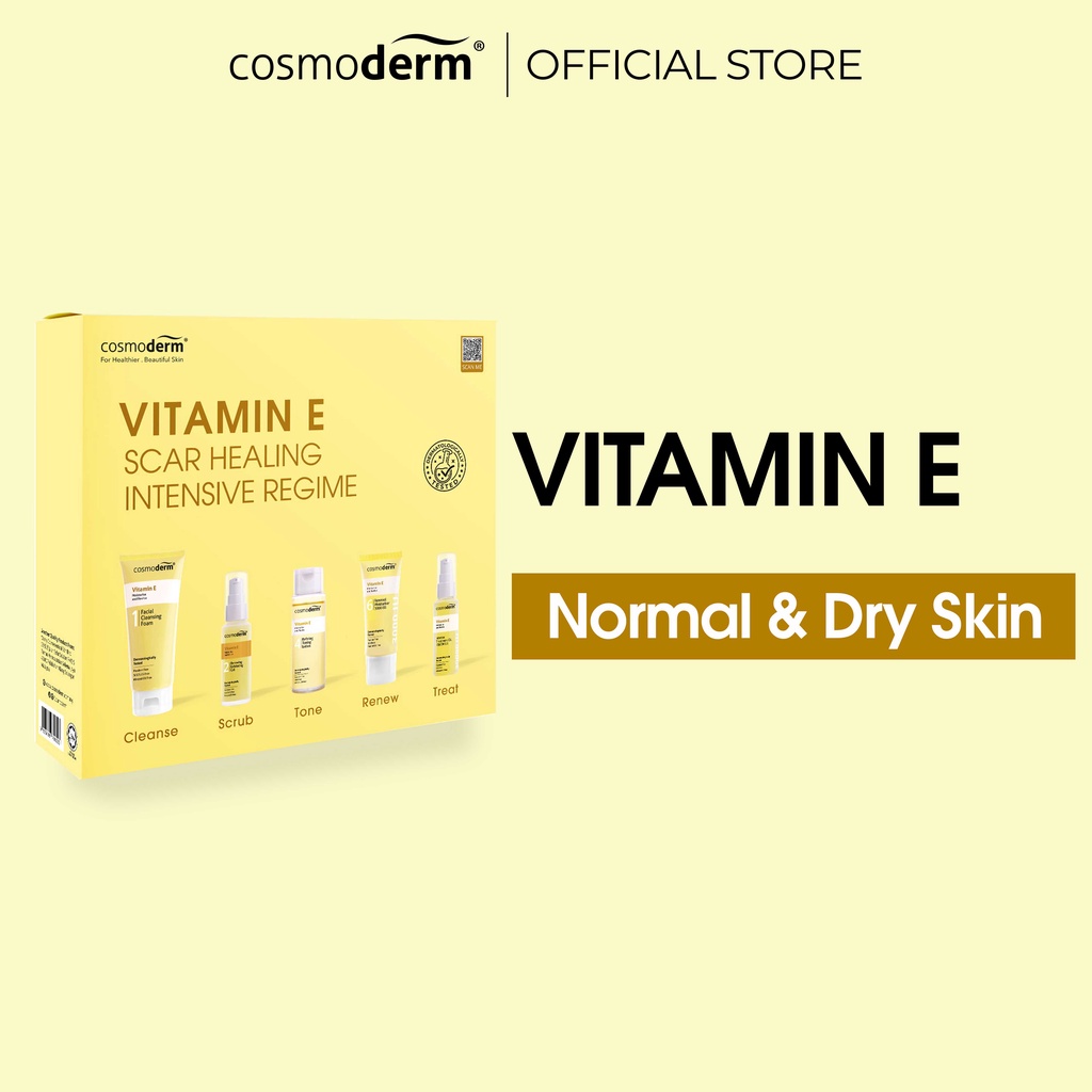Cosmoderm Vitamin E Scar Healing Intensive Regime Set Shopee Malaysia