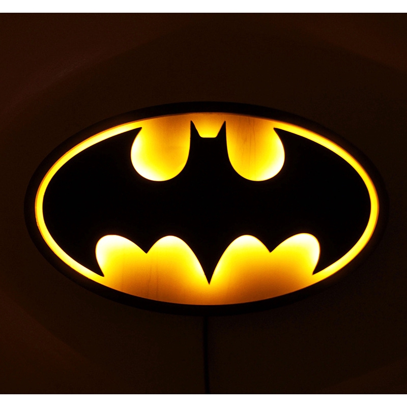 Justice League Lamp Creative Batman Led Night Lamp Wall Lamp Home 