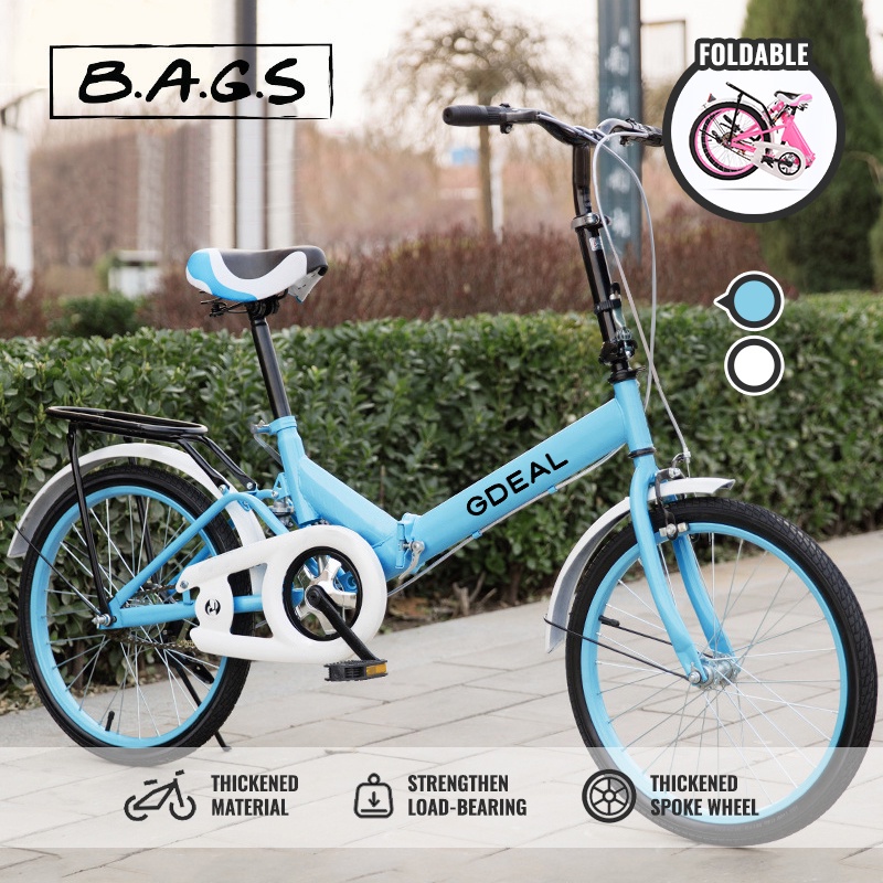 TheBags 20 Inch Folding Bike Foldable Bicycle Cycling Mountain Bike Off   678412c336606589d836639019b3fd3d