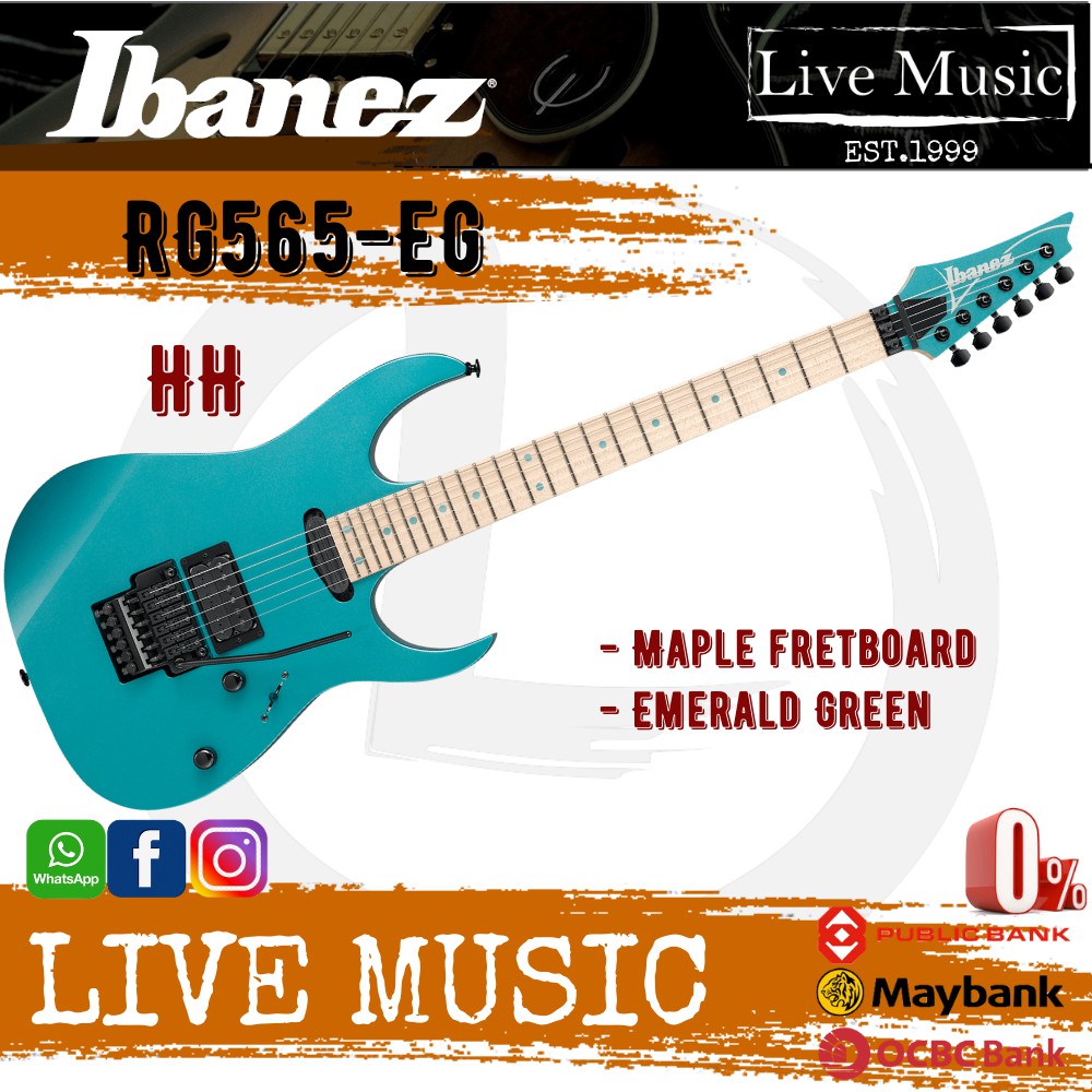 Ibanez rg565 emerald deals green