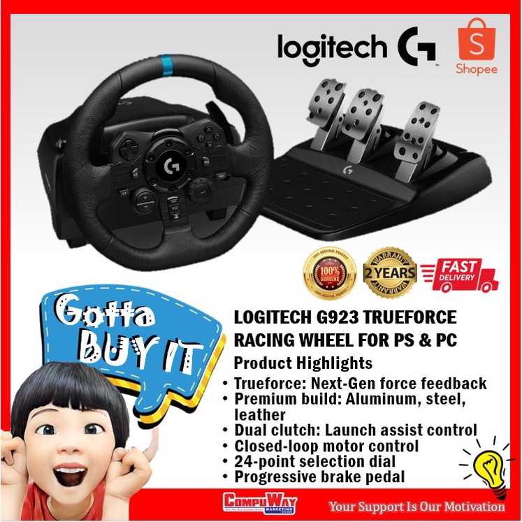 Logitech G923 Trueforce Racing Wheel for PS and PC | Shopee Malaysia