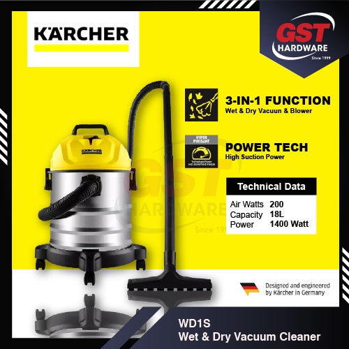 Karcher WD1S Karcher Vacuum Cleaner Wet And Dry Vacuum Cleaner Vacum