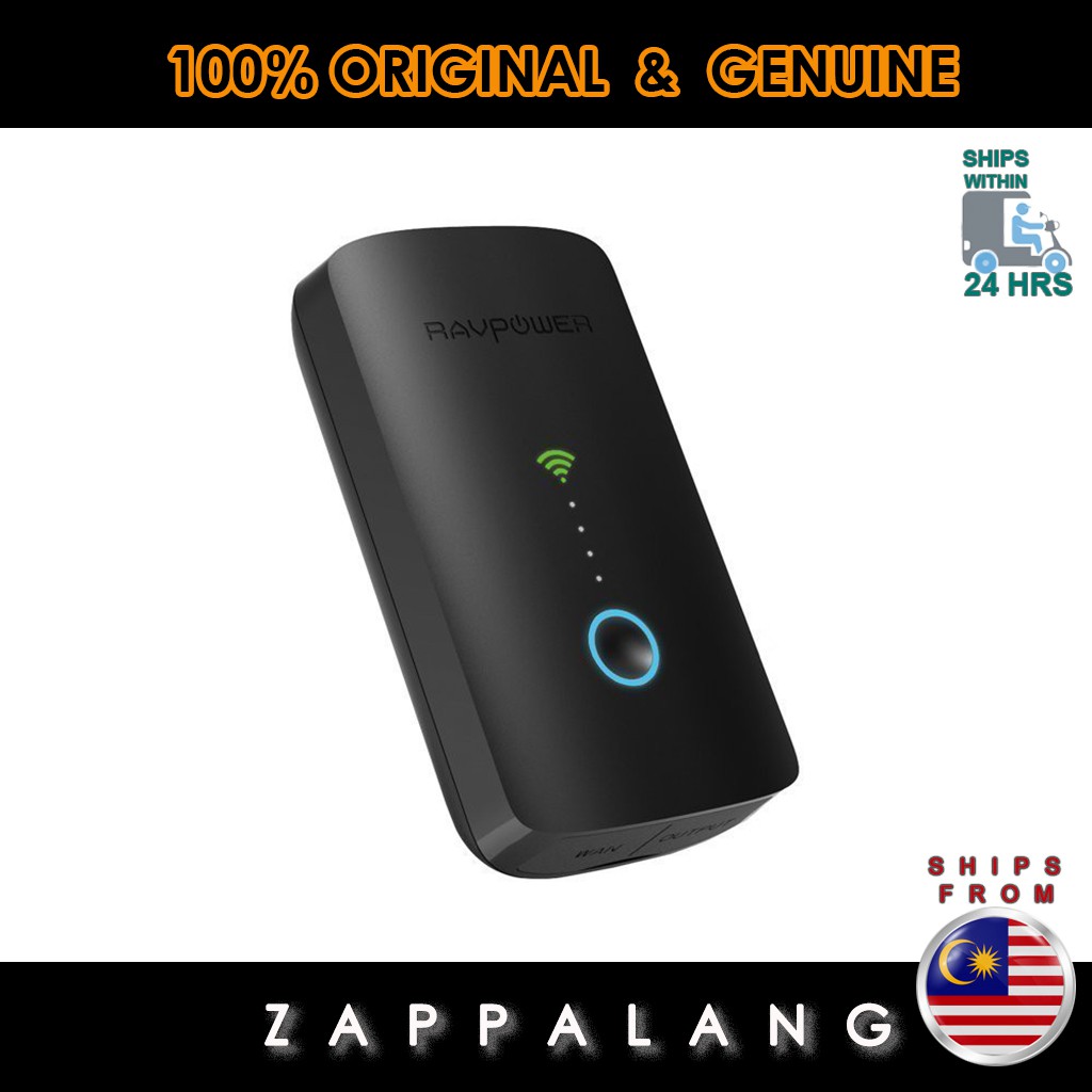 RAVPower Filehub Plus, Wireless Travel Router N300, Wireless SD Card