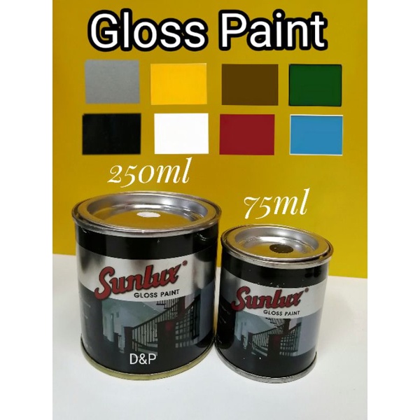 Sunlux Gloss Paint Wood, Metal Paint Cat Minyak Cat Kayu Cat Besi 木, 铁漆