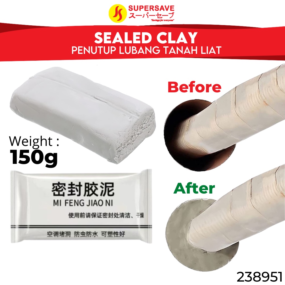 SUPERSAVE Flexible Solid Adhesive Wall Hole Sealing Glue Plasticine